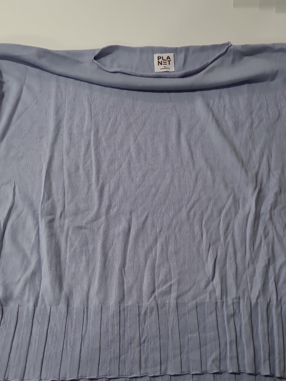 Planet Blue Scoop Neck Sweater - Light Periwinkle
